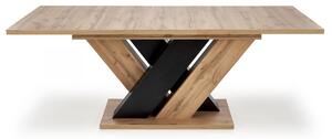EMWOmeble BRANDON stół rozkładany 160-200/90 cm dąb wotan/czarny (2p=1szt)