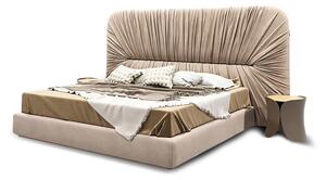 Rama łóżka 140x200 ze ścianką tapicerowaną CAPACCIO + Pojemnik | Tkaniny i Kolory Do Wyboru