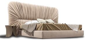Rama łóżka 180x200 ze ścianką tapicerowaną CAPACCIO + Pojemnik | Tkaniny i Kolory Do Wyboru