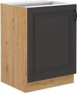 Szafka kuchenna dolna STILO 60 D 1F Grafit/Artisan