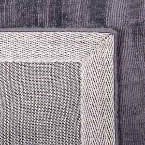 Nowoczesny dywan z wiskozy krótkie włosie prostokątny 80 x 150 cm szary Gesi Beliani