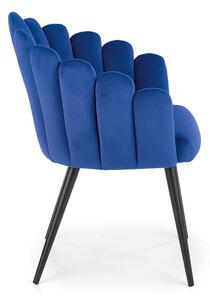 Granatowe krzesło muszelkowe - Zusi
