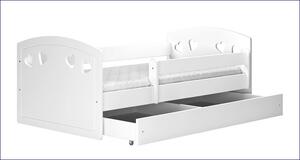 Łóżko dziecięce z materacem Nolia 2X 80x140 - białe