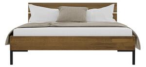 Łóżko dębowe YOKO Style orzech 140x200 / 160x200 / 180x200 Soolido Meble dębowe