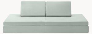 Ręcznie wykonana sofa modułowa z aksamitu dla dzieci Mila