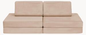 Ręcznie wykonana sofa modułowa z aksamitu dla dzieci Mila