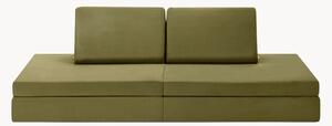 Ręcznie wykonana sofa modułowa z aksamitu dla dzieci Mila
