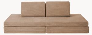 Ręcznie wykonana dziecięca sofa modułowa ze sztruksu Mila