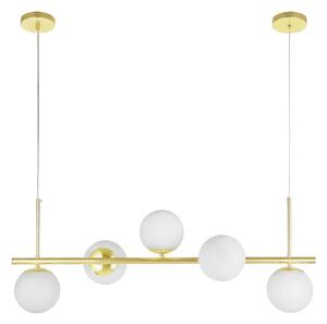 NOWOCZESNA LAMPA SUFITOWA WISZĄCA KLASYCZNE ZŁOTO LEDO W5