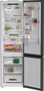 Lodówka BEKO B7RCNA417HXBRW SpacePro 415L HarvestFresh AI CoolAdapt NoFrost-AeroFlow HomeWhiz 203.5cm Ciemny Inox