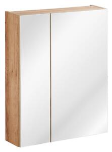 Zestaw podwieszanych szafek łazienkowych - Malta 2Q Dąb 80 cm