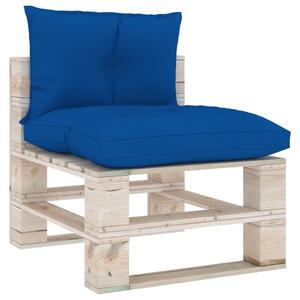 Poduszki na sofę z palet, 2 szt., kobaltowoniebieskie, tkanina