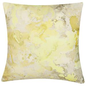Zestaw 2 poduszek dekoracyjnych abstrakcyjny wzór kwadratowe żółte Pachira Beliani