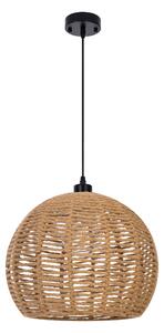 NOWOCZESNA LAMPA WISZĄCA SUFITOWA PLECIONY ŻYRANDOL BOHO 35 CM