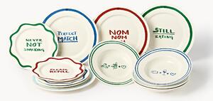 Komplet naczyń z porcelany z motywem dekoracyjnym Tutti, dla 4 osób, (12 elem.)