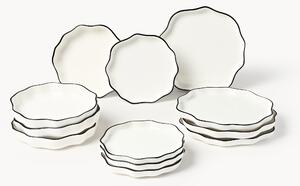 Komplet naczyń z porcelany Bia, dla 4 osób, 12 elem