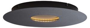 Nowoczesna lampa sufitowa czarna 40 cm z wbudowaną diodą LED z 3-stopniową regulacją ściemniania - Morning