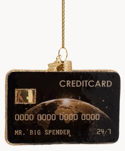 Ozdoba choinkowa ze szkła dmuchanego Credit Card