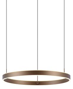 Designerska lampa wisząca ciemny brąz z 3-stopniowym ściemnianiem - Titmus