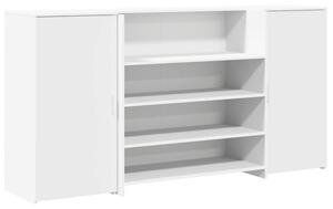Biurko recepcyjne biaÅe 200x50x103,5 cm drewno konstrukcyjne