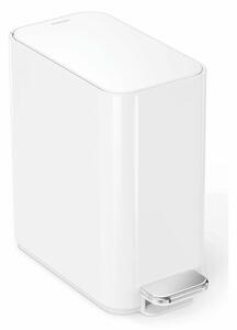 Simplehuman Wąski kosz pedałowy 5l, biały