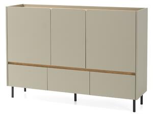 Komoda Azalio 150 cm z szufladami - eukaliptus / dąb baltic dune
