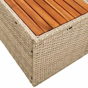 Sofa ogrodowa beżowy 184 x 62 x 85cm polirattan