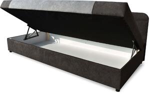 Łóżko tapicerowane z pojemnikiem 80x180 Sida Szare
