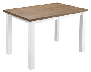 Zestaw stół z krzesłami dla 4 osób biały Z055 Biały/Dąb lefkas