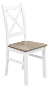 Zestaw stół z krzesłami dla 4 osób Z054 Biały/San remo