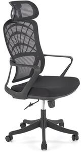 Czarny fotel obrotowy z mechanizmem tilt F0-N15