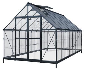 Poliwęglanowa szklarnia ogrodowa Aurora 2,4 x 3,6 m CoverTech czarna