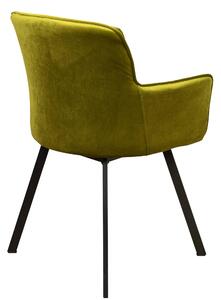Krzesło do jadalni LOFT tapicerowane Zielone