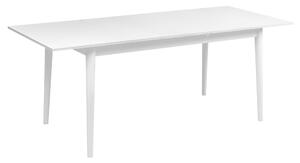 Stół rozkładany z 4 krzesłami do jadalni salonu S012 Biały