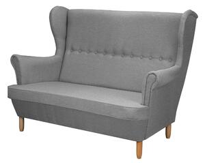 Zestaw wypoczynkowy uszak sofa + 2x fotel Szary