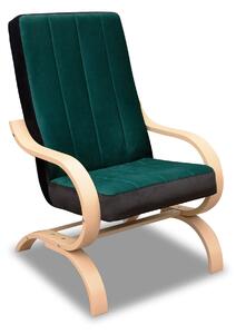 Zestaw wypoczynkowy do salonu sofa Orlean PLUS + 2 fotele Girona Ciemny Zielony