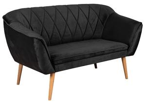 Sofa dwuosobowa w stylu skandynawskim Rosa 2 Antracytowa