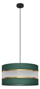 Helam Żyrandol na lince HELEN 1xE27/15W/230V śr. 40 cm zielony/złoty HE1551