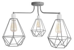 Helam Żyrandol KARO 3xE27/15W/230V szary HE0471