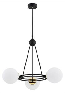 Argon Argon 6150 - Żyrandol na drążku AMALFI 3xE27/15W/230V czarny/biały AR6150