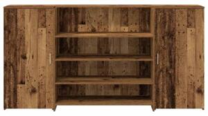 Biurko recepcyjne stare drewno 200x50x103,5 cm drewno klejone
