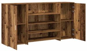 Biurko recepcyjne stare drewno 200x50x103,5 cm drewno klejone