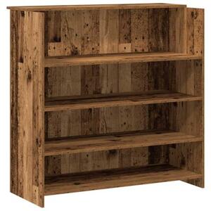 Biurko recepcyjne stare drewno 200x50x103,5 cm drewno klejone