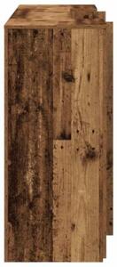 Biurko recepcyjne stare drewno 200x50x103,5 cm drewno klejone