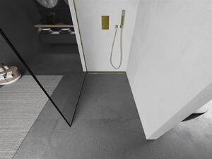Mexen Kioto L ścianka prysznicowa Walk-in 50 x 200 cm, czarny wzór, złota - 800-050-103-50-70