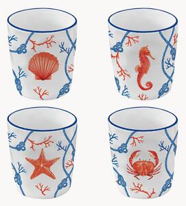 Komplet filiżanek z porcelany Cote De Mer, 4 elem