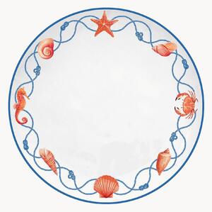 Komplet talerzy z porcelany Cote De Mer, 4 elem