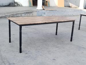 Stół do jadalni stół kuchenny nowoczesny blat stabilna konstrukcja kolor czarny z Holzwerkstoff (MDF/Spanplatte), stabiler Metallrahmen