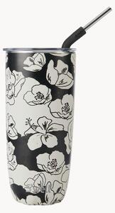 Butelka termiczna ze'słomką Charcoal Bloom