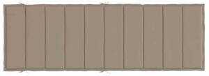 Poduszka na leżak, taupe, 186x58x4 cm, tkanina oxford